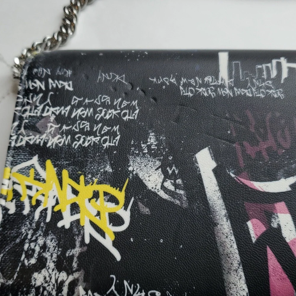 DKNY Graffiti Wallet on a Chain Crossbody - Picture 9 of 9